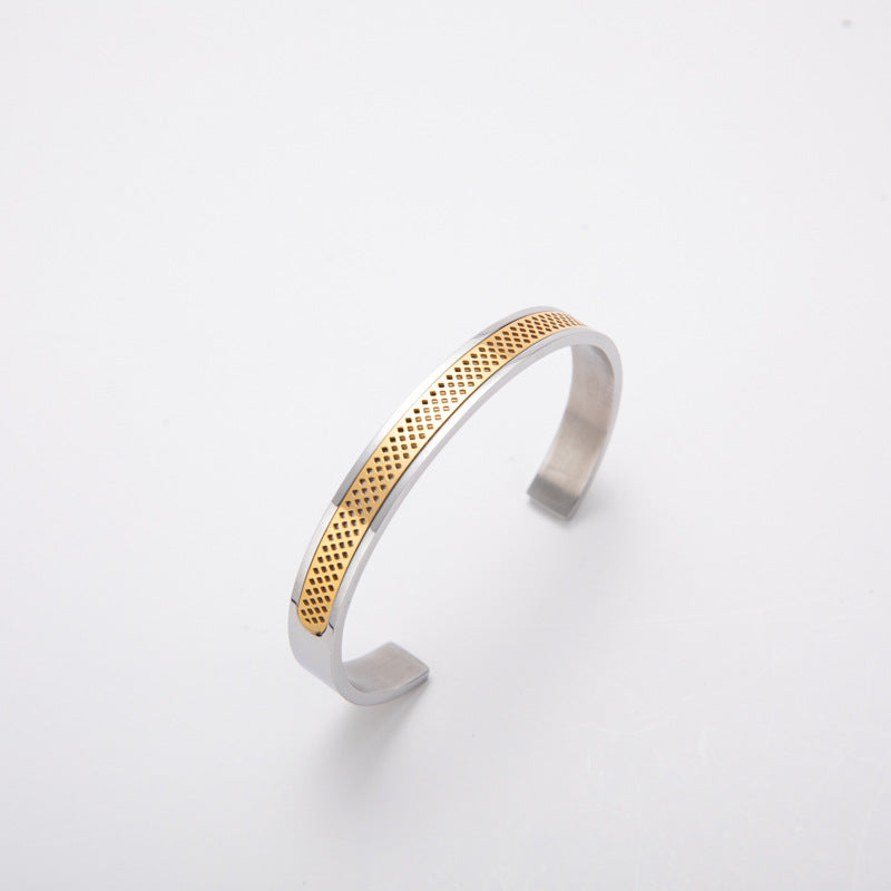 Steel Shaped Simple Titanium Personality Affordable Bracelet