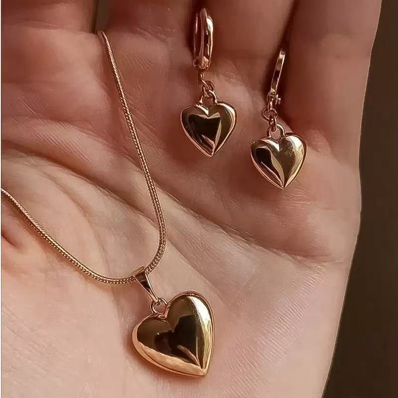 Women's Elegant Geometric Ear Fashion Chain Like Flat Jewelry Set