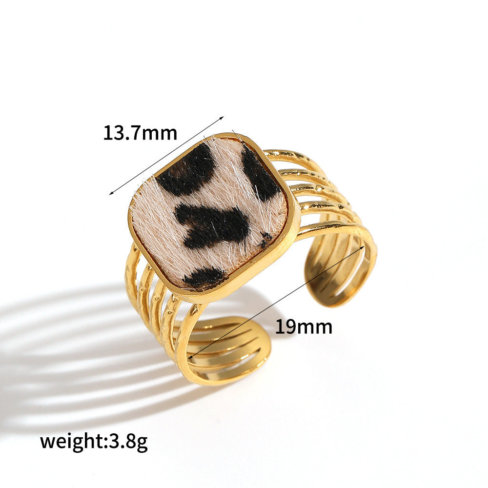 Elegant Resin Graceful Personality Style Amber Jewelry Set