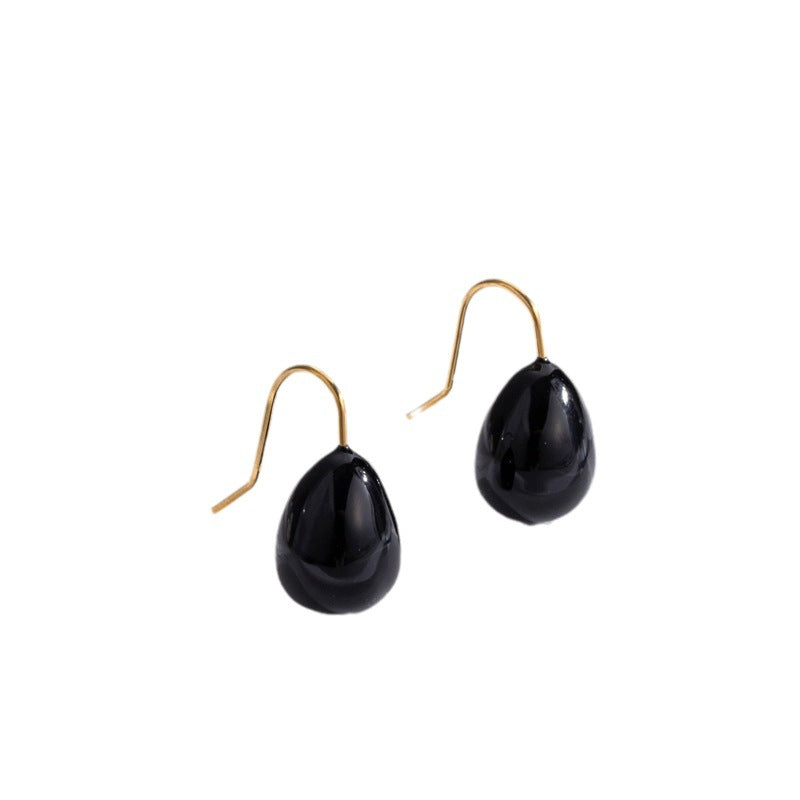 Temperament Candy Color Stainless Simple Exquisite Earrings