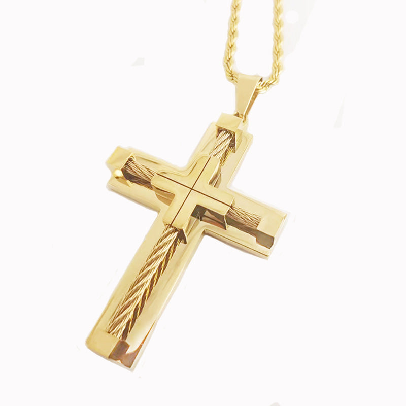 Men's Vintage Stylish Good Texture Steel Wire Necklaces