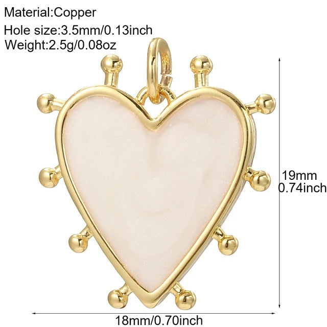 New Millennium Bohemian Heart-shaped Copper Universal Pendants
