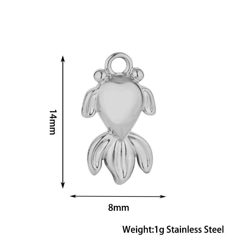Stainless Steel Inlaid Zircon Clover Lucky Necklaces