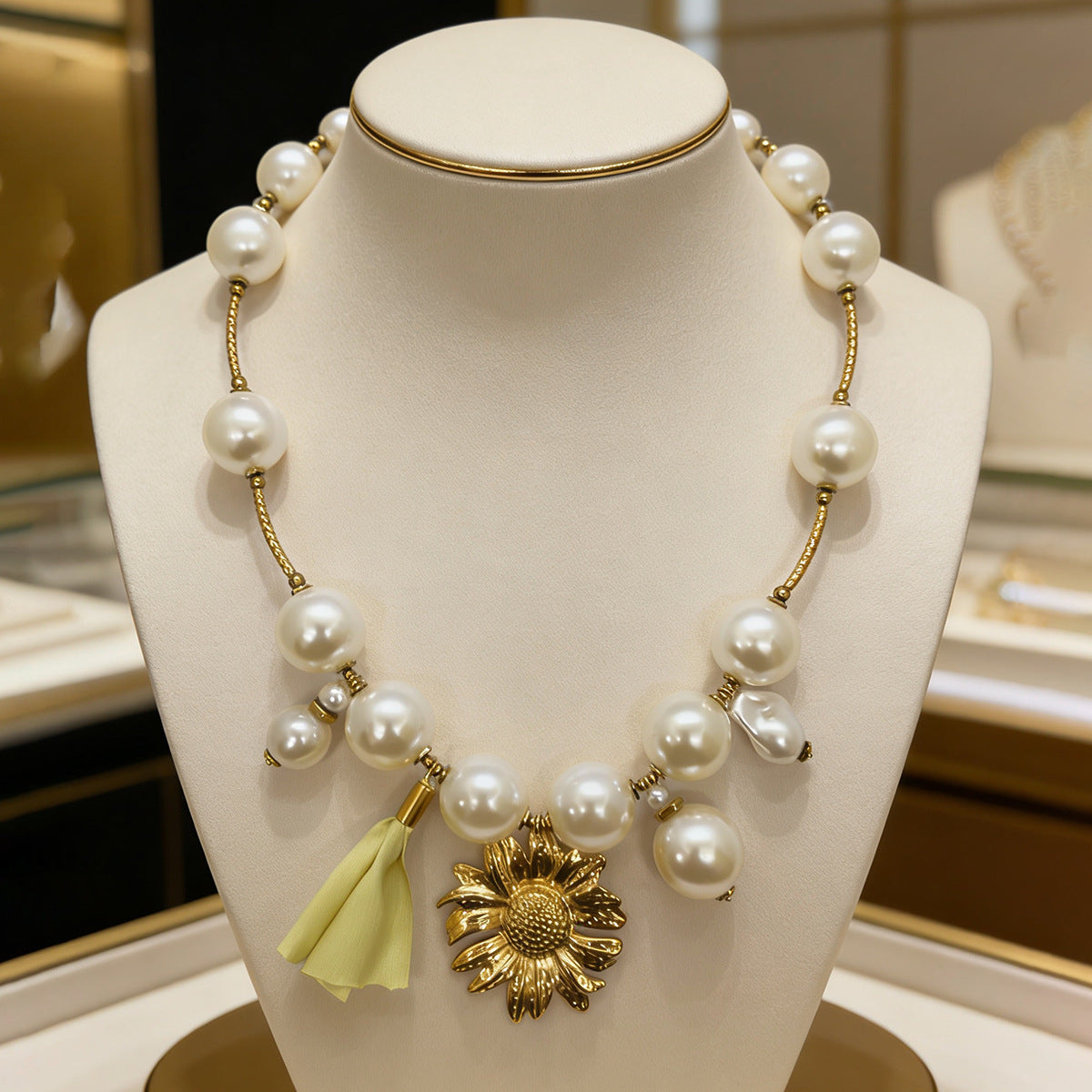 Steel Flower High-grade Light Luxury Clavicle Pendants