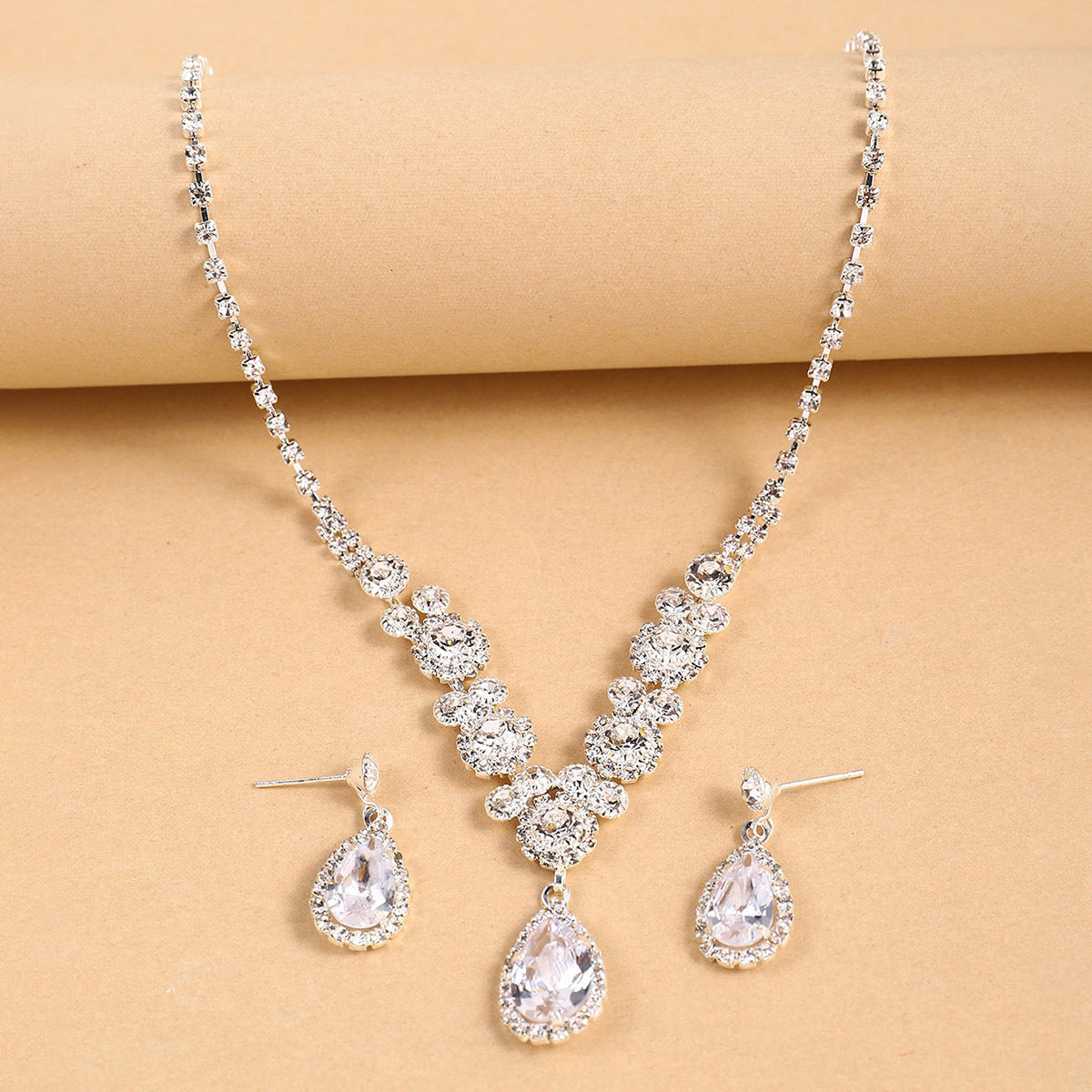 Exaggerated Personalized Elegant Two-piece Fashion Wedding Necklaces