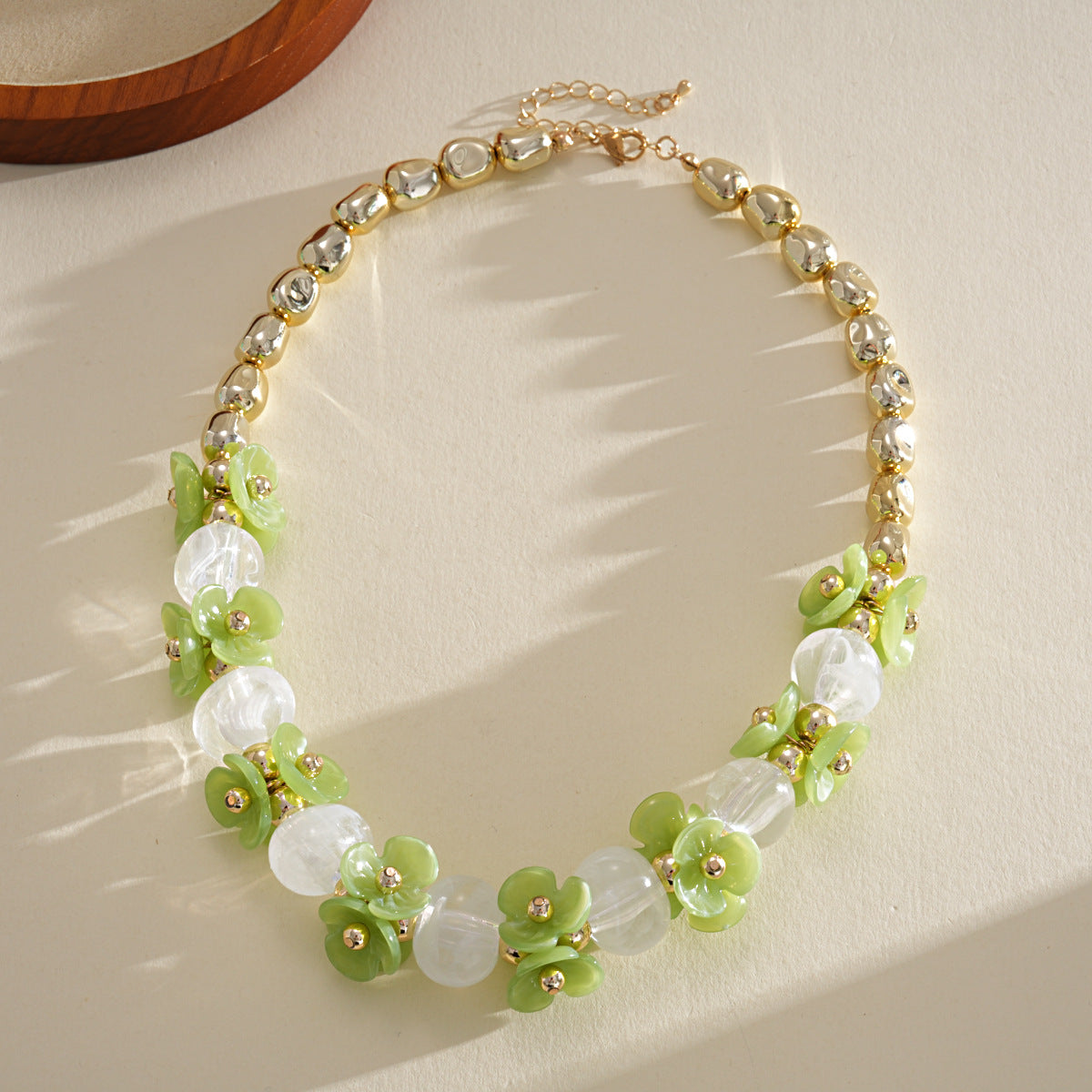 Acrylic Beaded Love Fashion Trend Clavicle Chain Vacation Jewelry Set