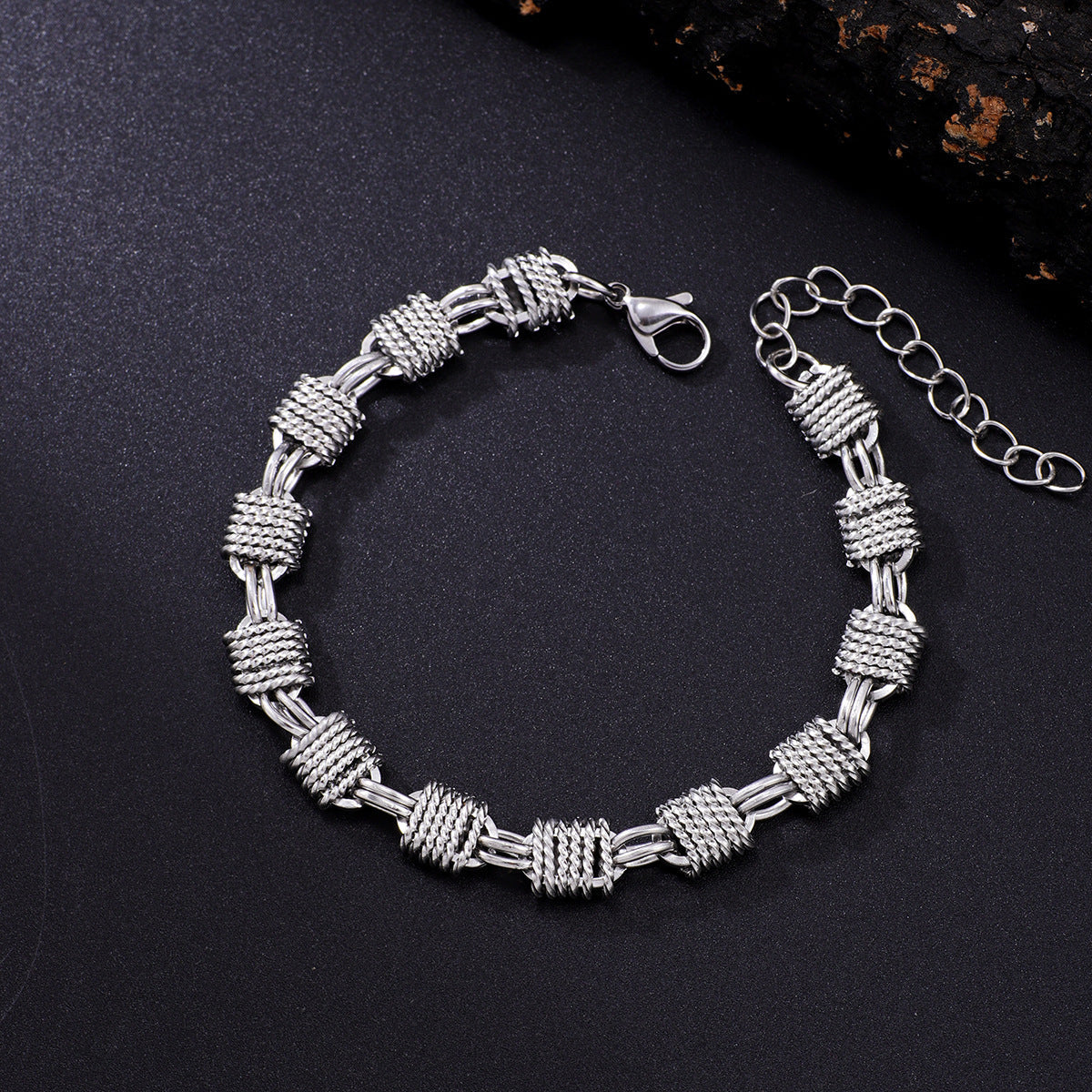 Women's & Men's Retro Stainless Steel Hip Hop Cuban Bracelet
