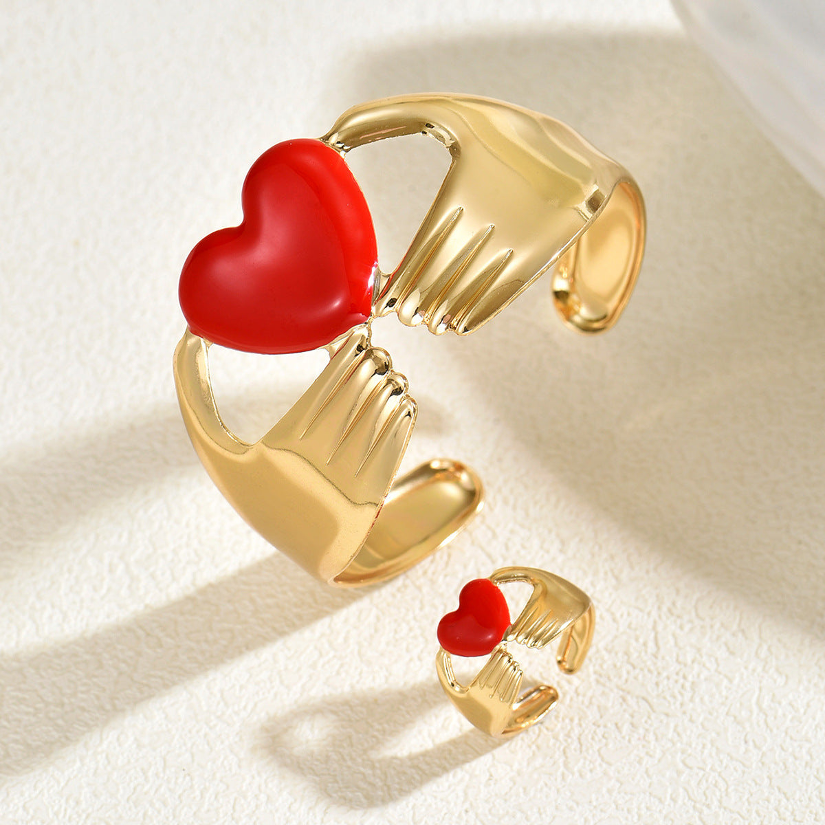 Love Oil Dripping Design Open Niche Bracelet