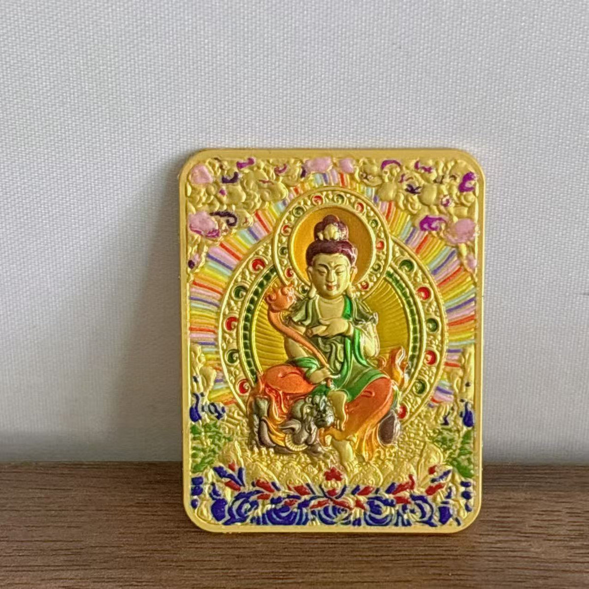 Tibetan Three-dimensional Relief Five Master Eight Guards Painting Pendants