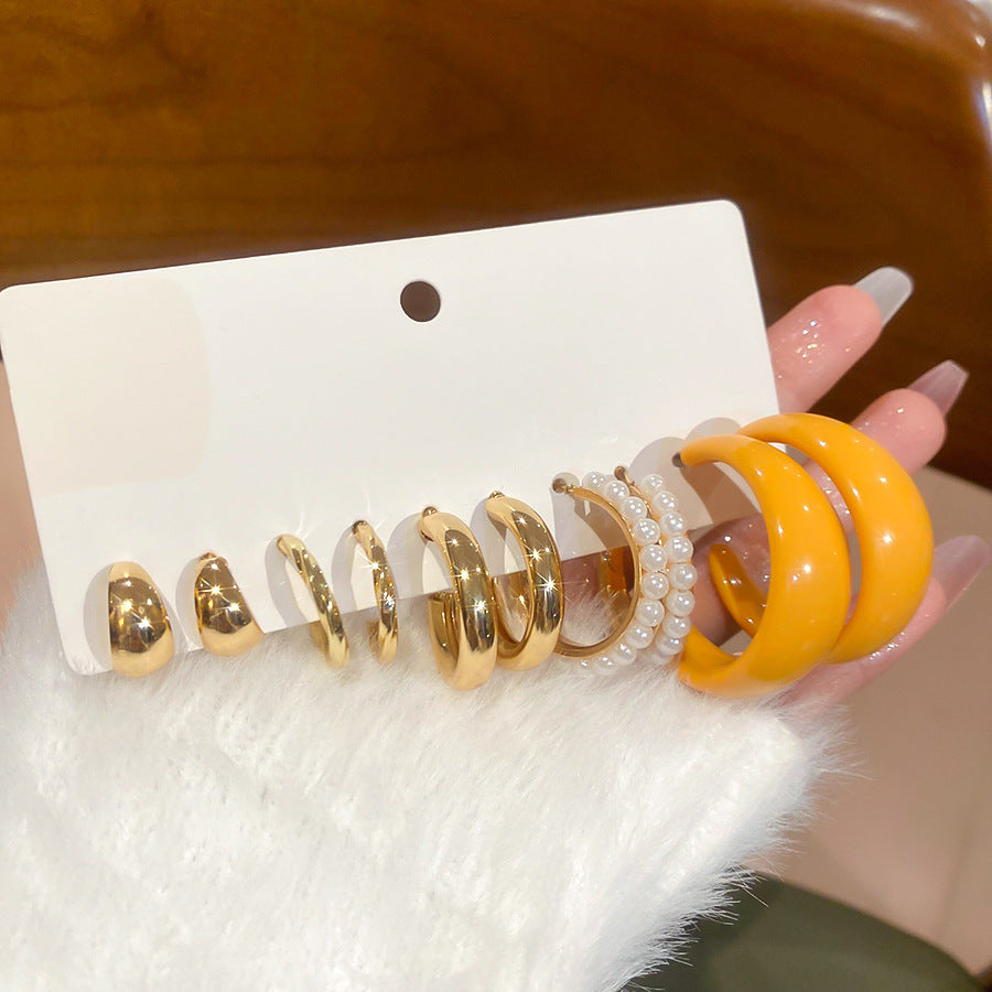 Flower Pearl Tassel Light Luxury High-grade Ear Rings