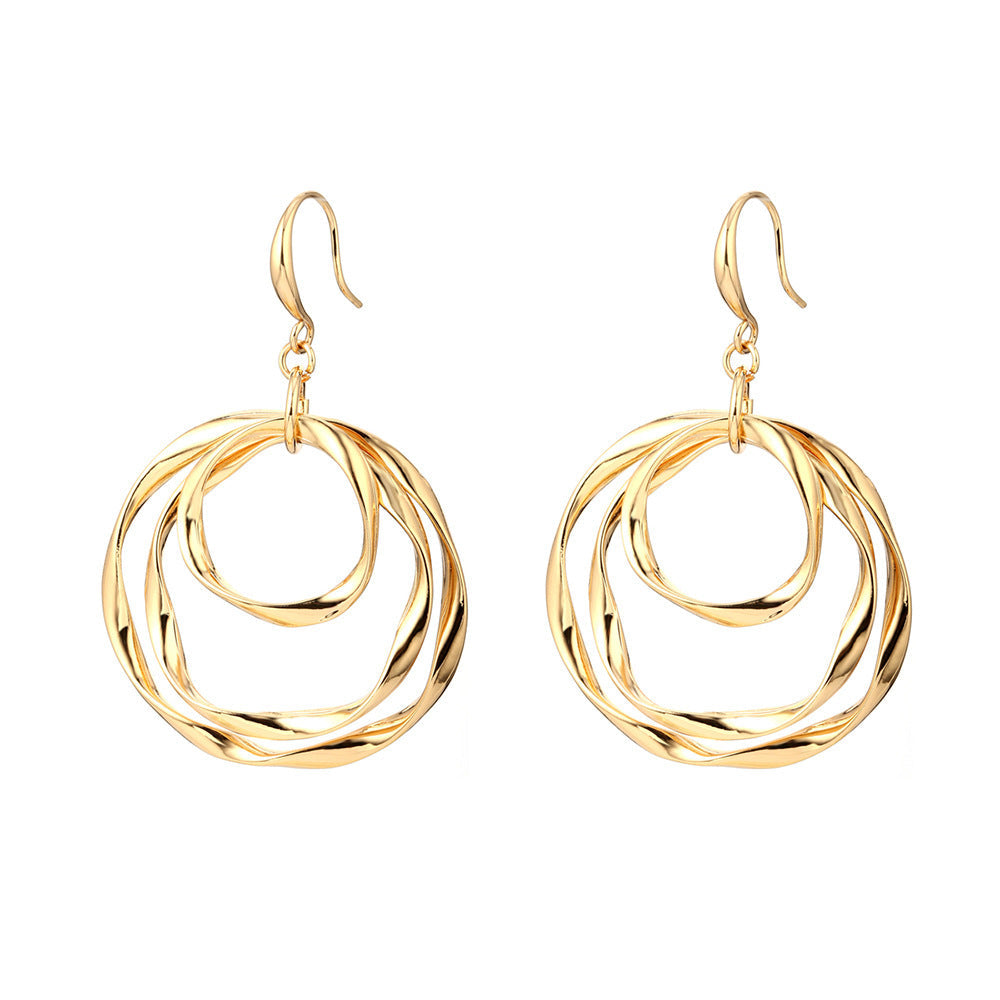 Personalized Geometric Creative Alloy Hollow Ear Jewelry Set