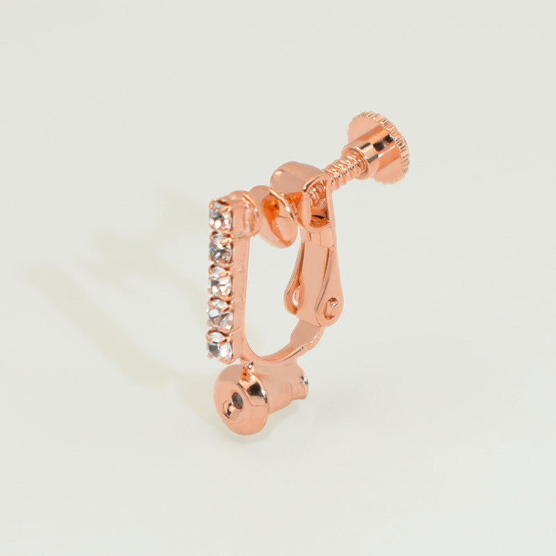 Screw Without Piercing Adjustable Spiral Hair Pin Ear Clip