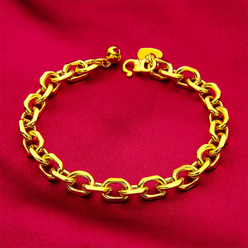 Men's Vietnam Placer Gold Domineering Fashion Thick Bracelet