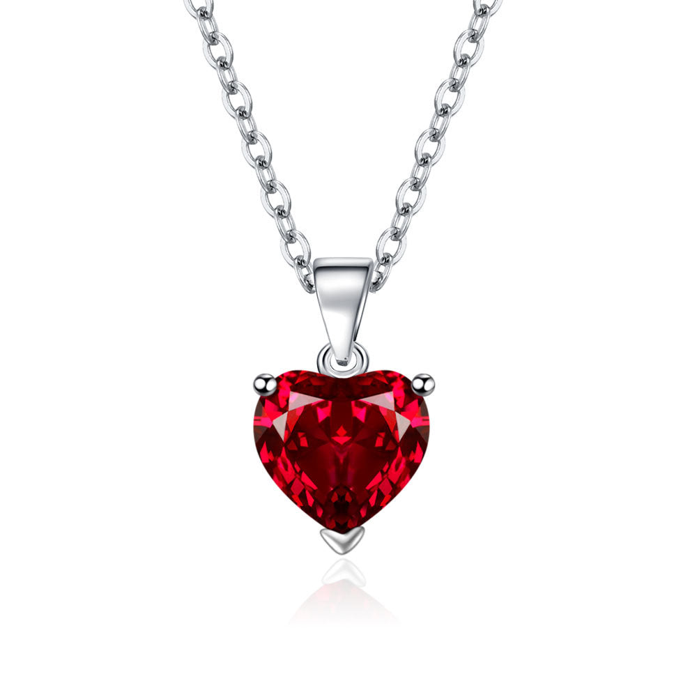Love Female Personality Creative Open-end Zircon Heart-shaped Jewelry Set