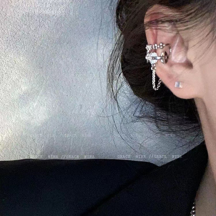 Stars Butterfly Female Niche Design Versatile Personality Without Pierced Ears Ear Clip