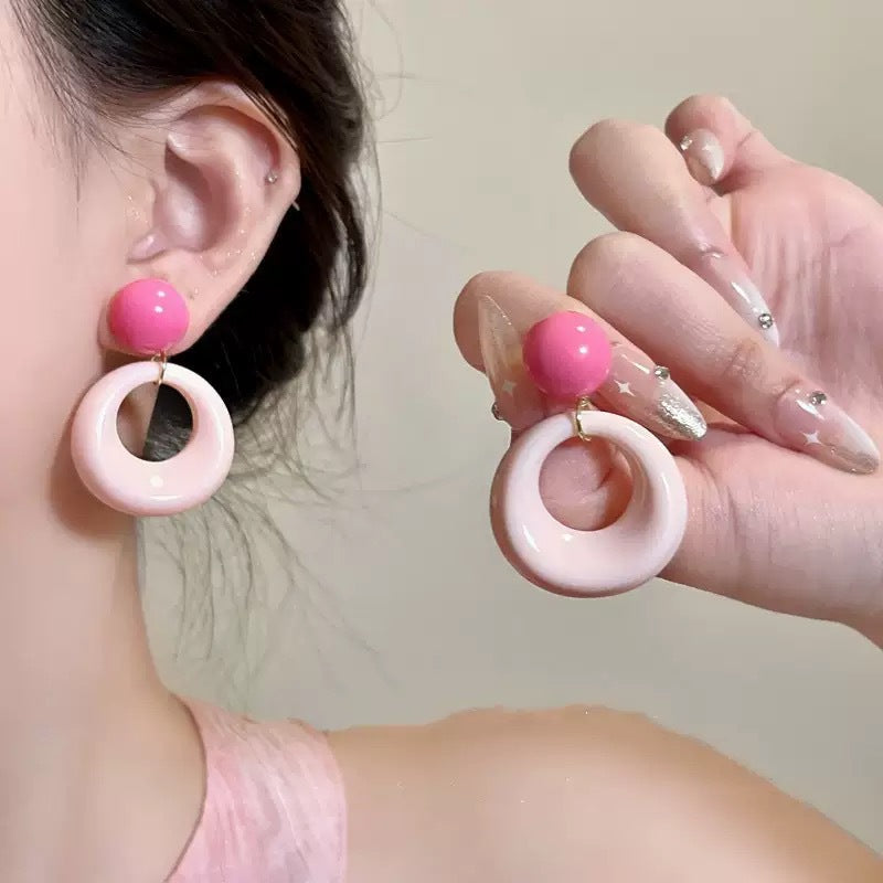 French Romantic Light Luxury Simplicity Petal Earrings