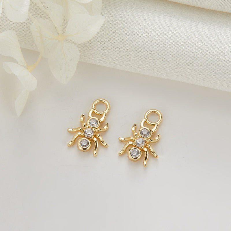 Ear Clip Small Zircon Rainbow Fishtail Lightning Unique Pendant