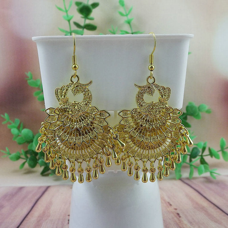 Women's Tibetan Sier Miao Eardrops Classical Ethnic Style Earrings