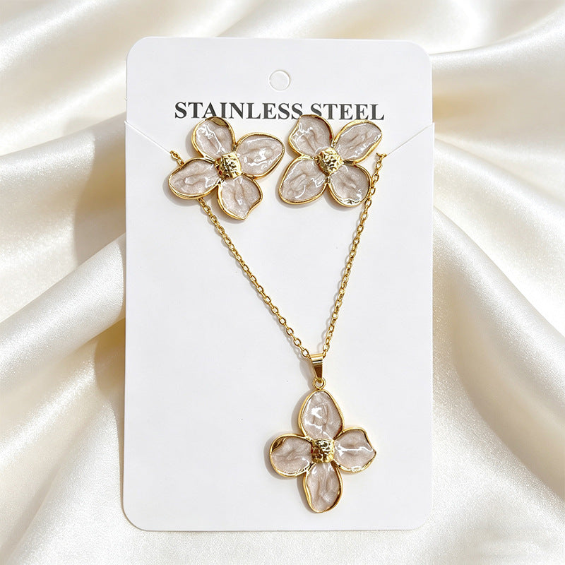 Stainless Steel Enamel Titanium Fashion Personality Necklaces