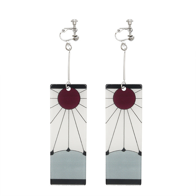 Anime Peripheral No Stove Door Ear Clip Rings
