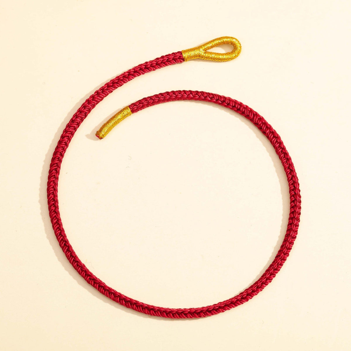 Beaded Plain Rope Life Red Hand-woven Braid Carrying Strap Wearable Bracelets