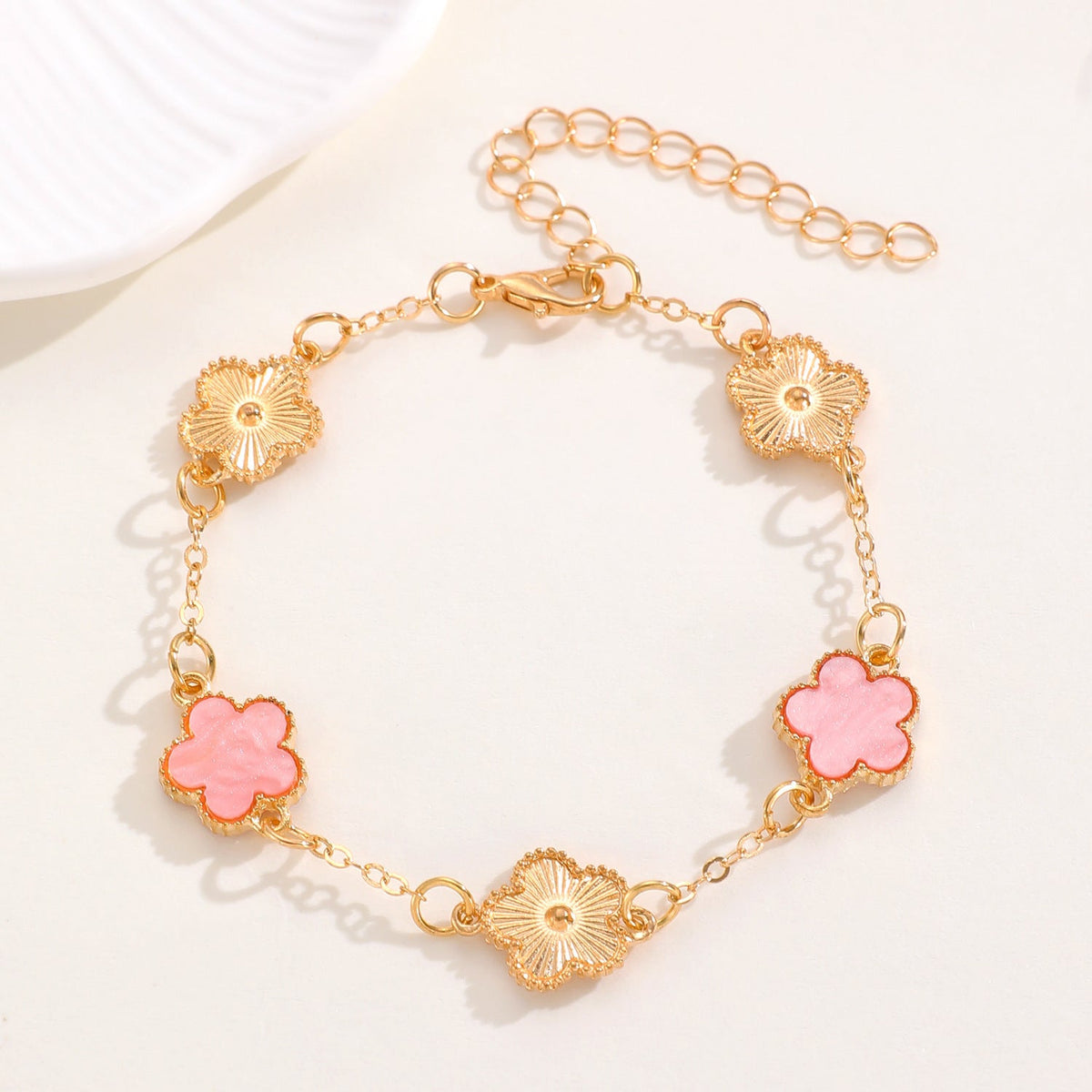 Women's Korean Style Parthenocissus Grass Simple Petal Five-leaf Jewelry Set