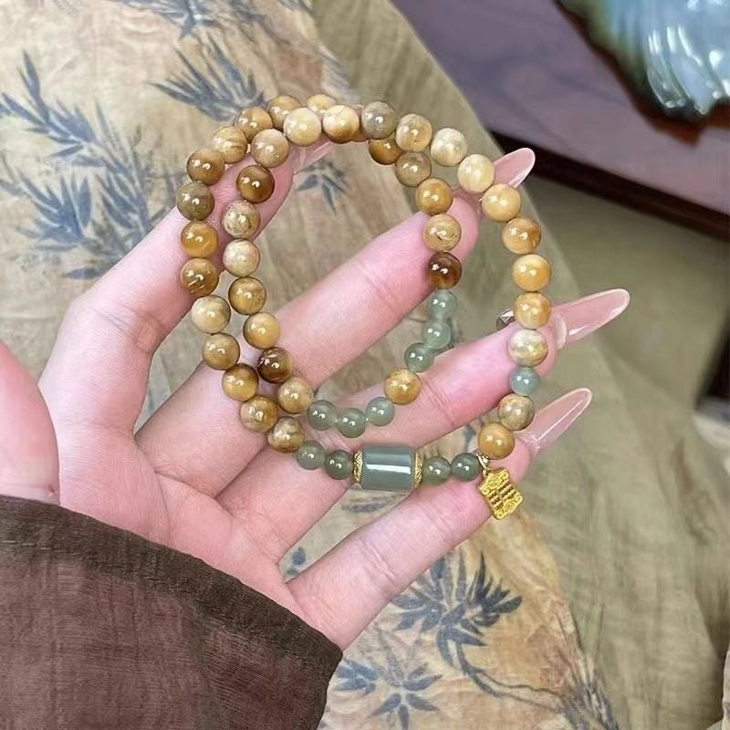 Women's Into Shan Cui Beaded Chinese High-grade Light Bracelet