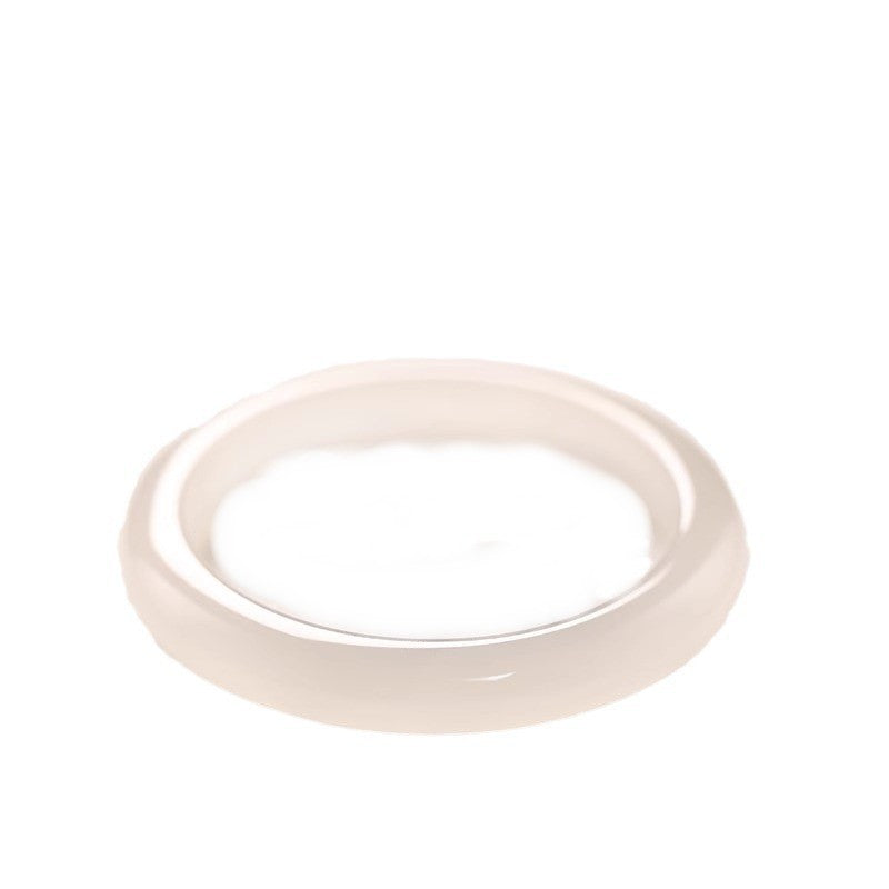 Women's White Moonlight Natural Icy Agate Chalcedony Lychee Jelly Imperial Bracelet