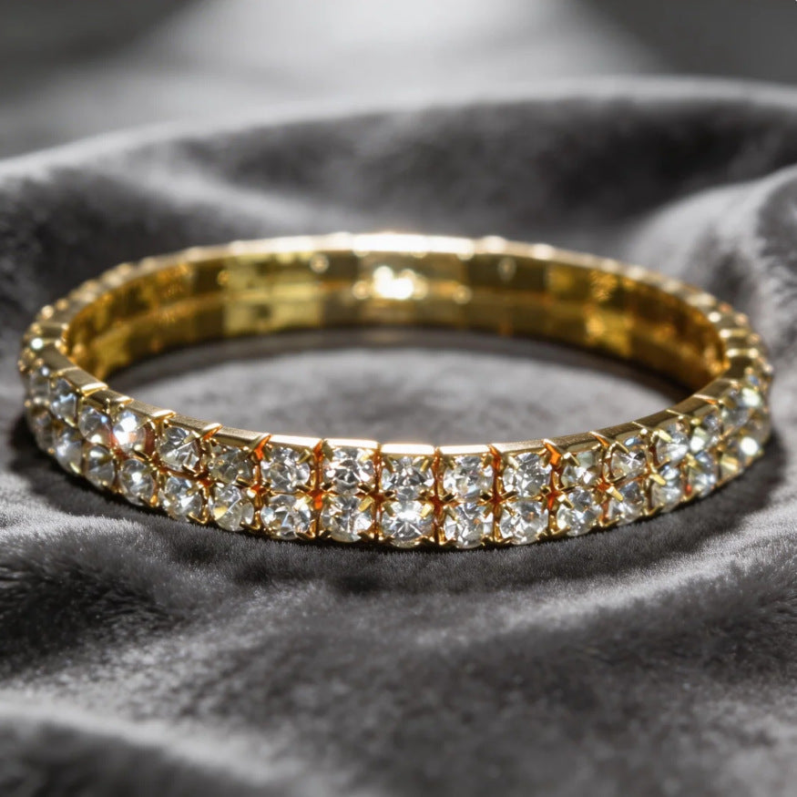 Fashion Bridal Zircon Shiny Rhinestone Wedding Formal Bracelets