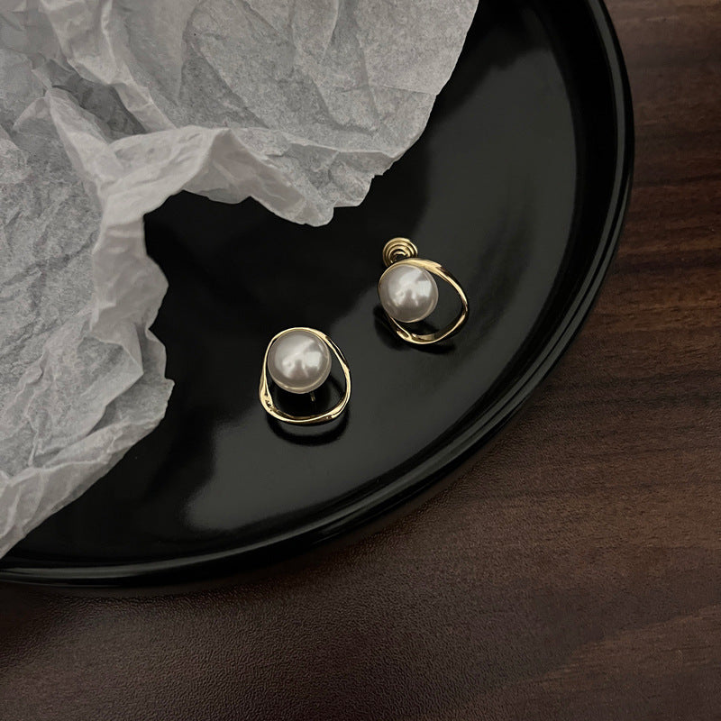 Hot Pearl Without Piercing Advanced Sense Mosquito Coil Simple Metal Ear Clip
