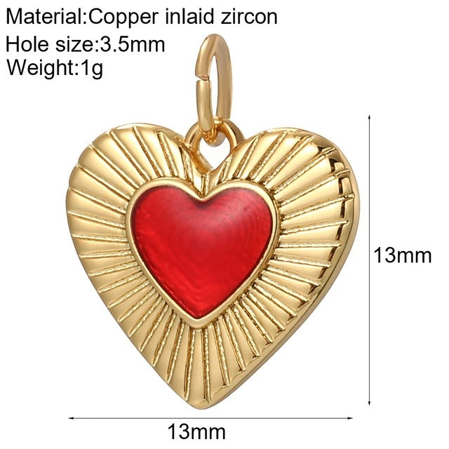 New Millennium Bohemian Heart-shaped Copper Universal Pendants