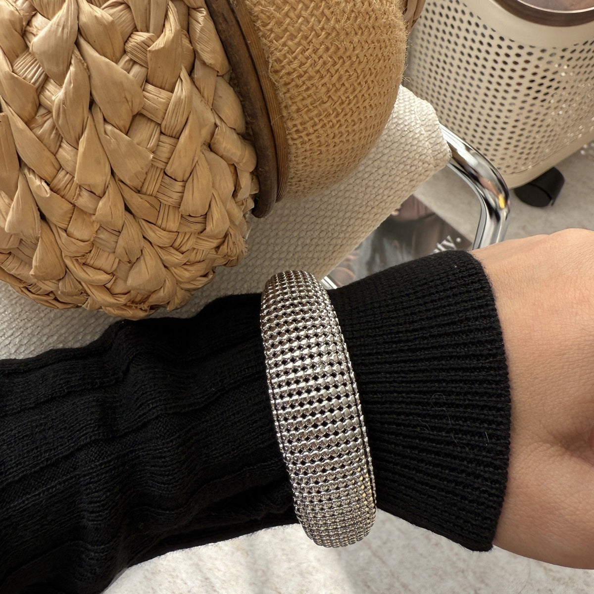 Women's Texture Collection Stylish Unique Temperament Twin Wear Rings