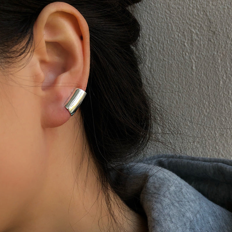 Women's Long Tube Trendy Personalized Minority High-grade Sense Without Ear Clip