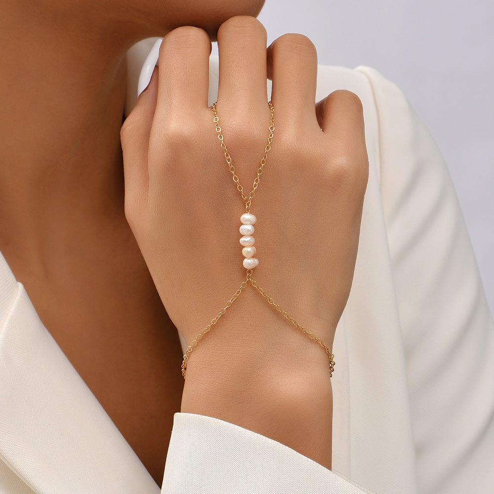Five-pointed Star Butterfly Sequins Chain Hand Bracelet
