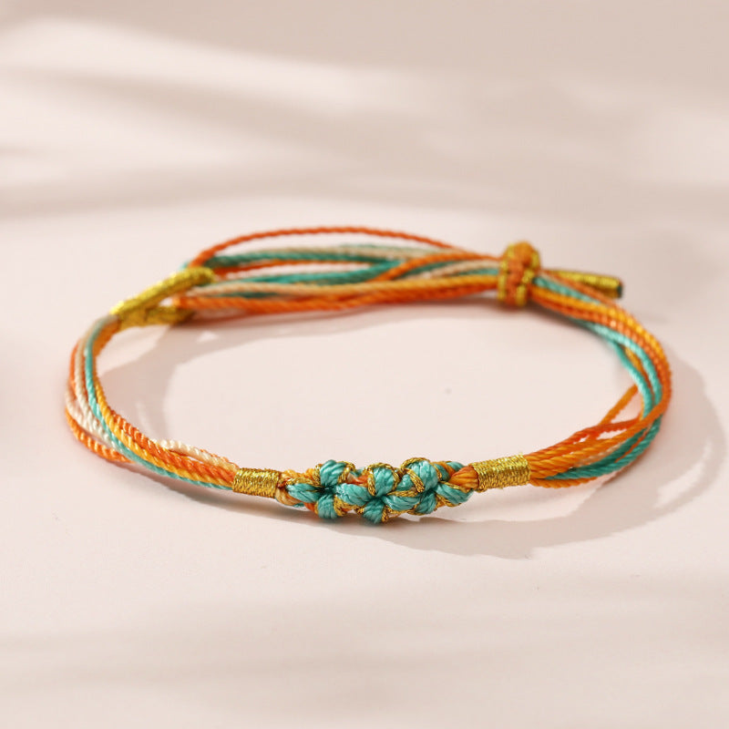 Dragon Boat Festival Colorful Rope Carrying Strap Handmade Braided Adult Bracelet