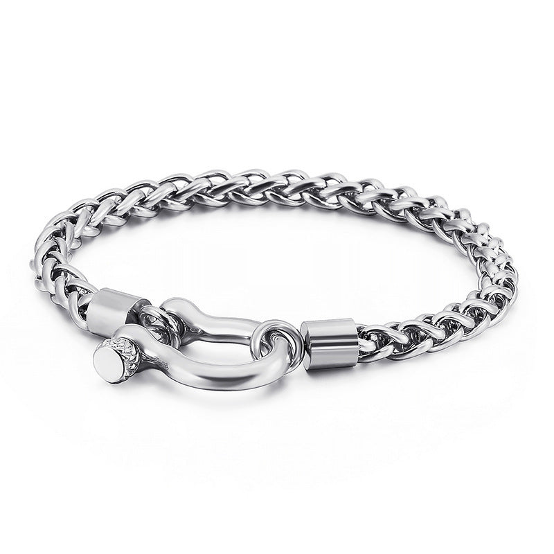 Women's Trendy Vachette Clasp Keel Chain Stainless Necklaces