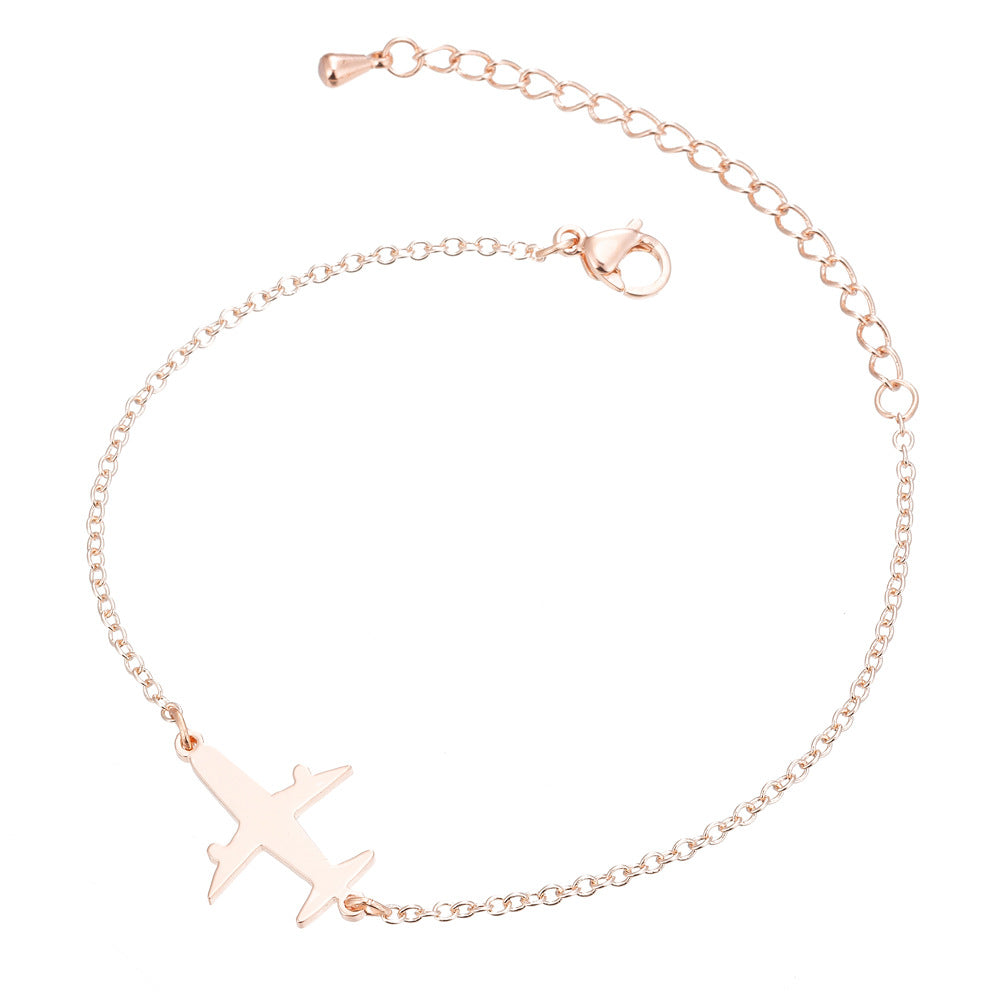 Women's & Men's Couple Female Simple Personality Fresh Aircraft Bracelet