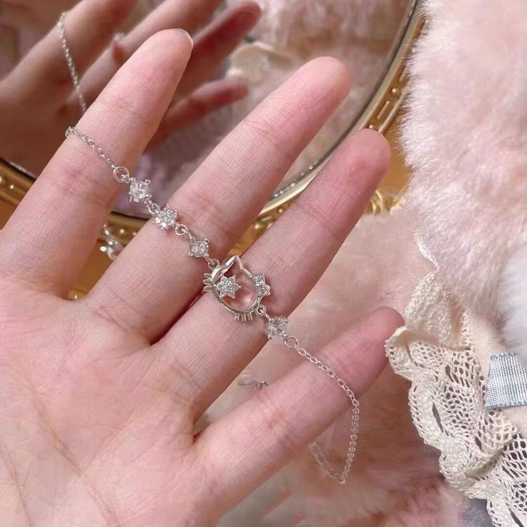 Hello Kitty Sweet Simple Cute Light Luxury Cartoon Style Bracelet