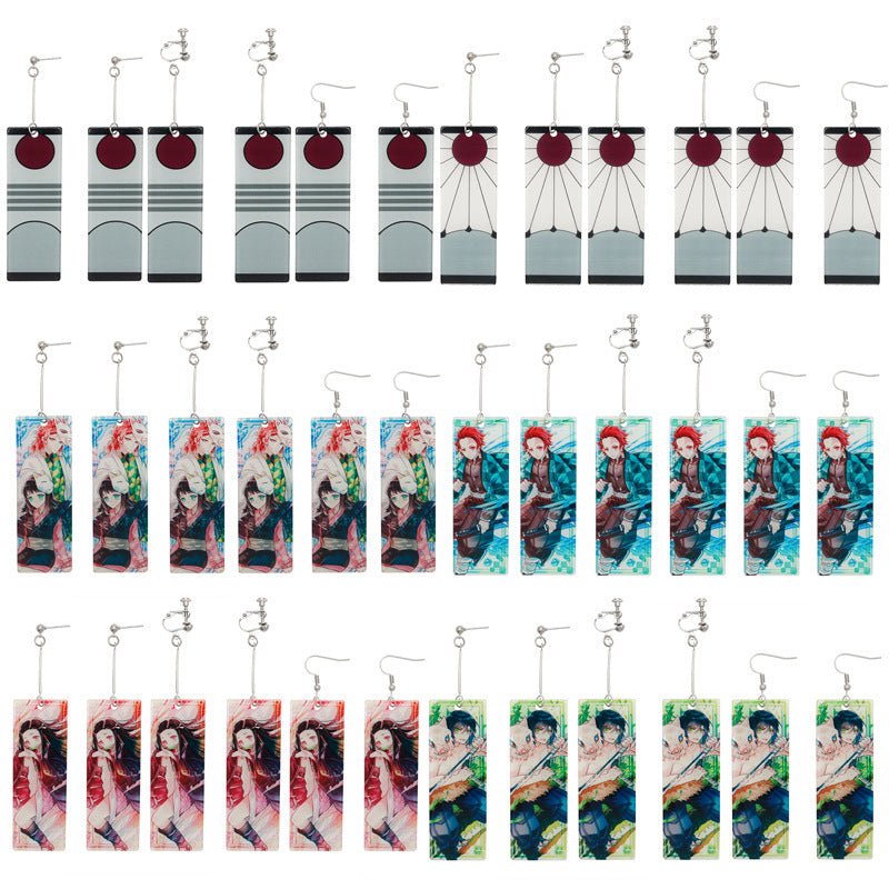 Anime Peripheral No Stove Door Ear Clip Rings