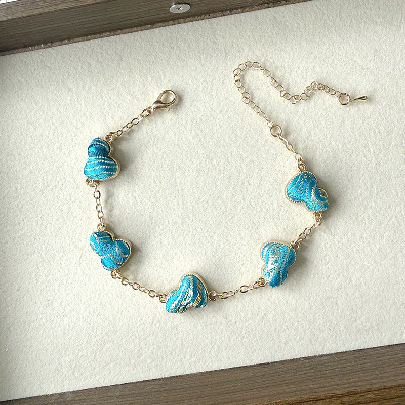 Style Handmade Song Dynasty Brocade Gourd Ancient Cheongsam Bracelets