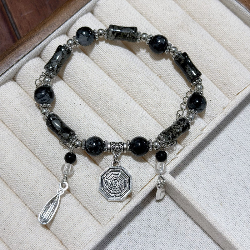 National Fashion Lucky Fortune Pony Life Niche Retro Couple Cinnabar Bracelet