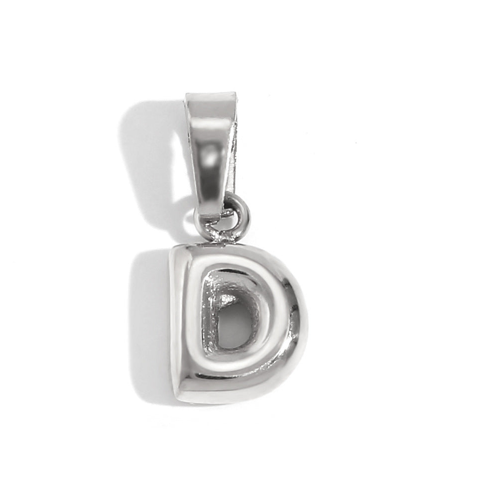 Bubble English Stainless Steel Gold Plated Pendant