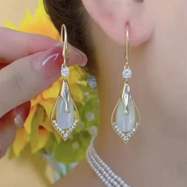 Sense Opal Light Luxury Minority Elegant Rings
