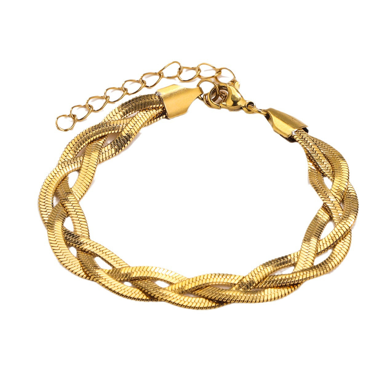 Personalized Woven Titanium Steel Twin Female Choker Necklace