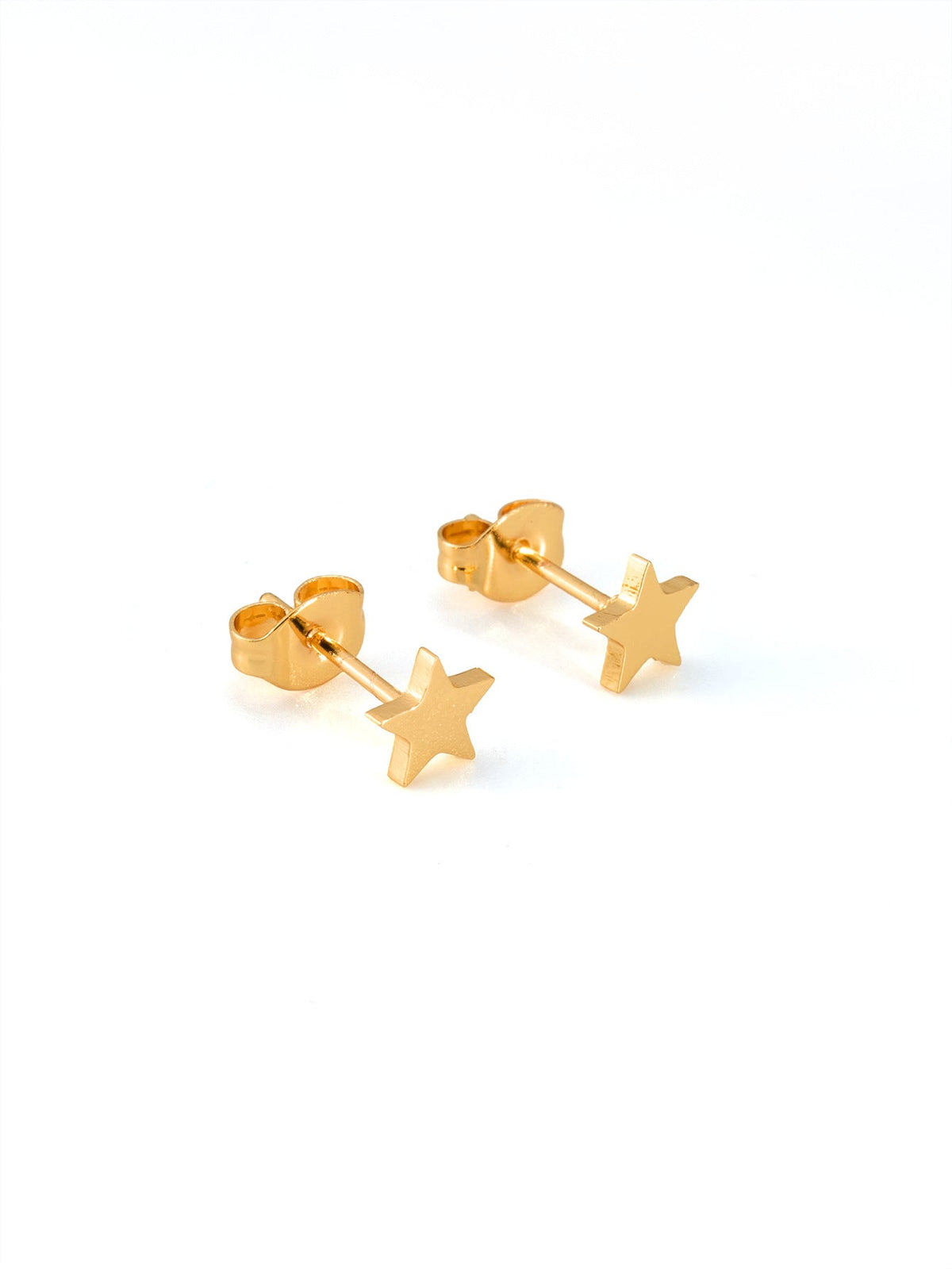 Women's Fashionable Simple Mini Gold-plated Stainless Steel Trending Stud Earrings