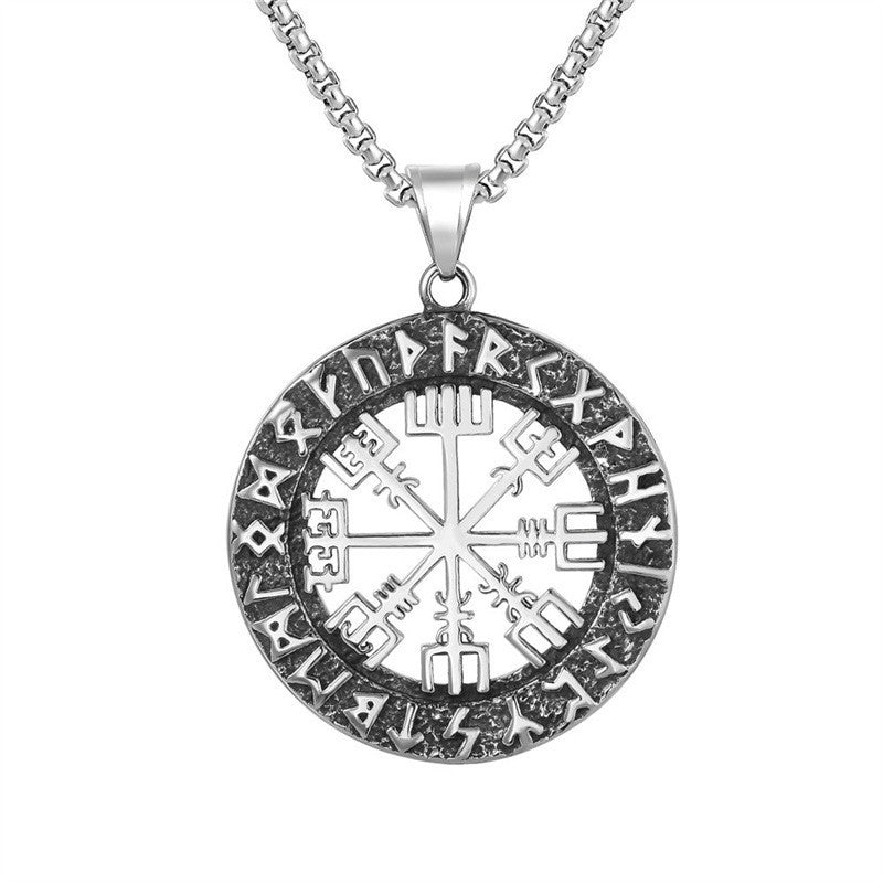 Vikings Pirate Logo Hollow Round With Necklaces