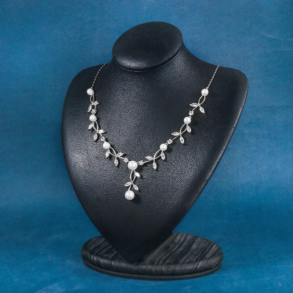 Charming Attractive Party Copper Zircon Two-piece Jewelry Set