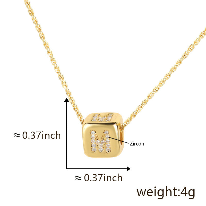 Clavicle Chain Three-dimensional English Letter Does Not Pendants