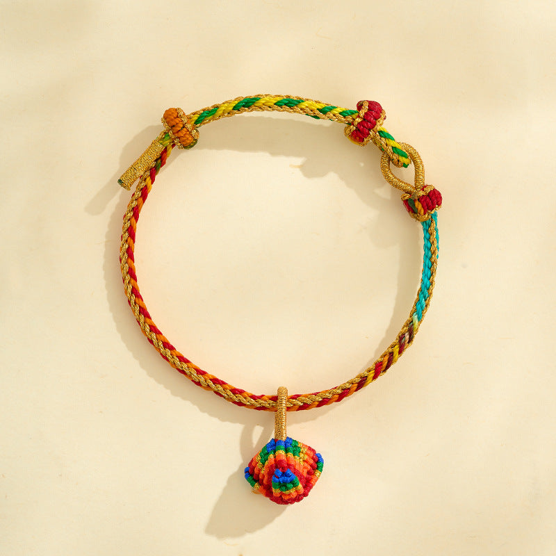 Dragon Boat Festival Colorful Rope Carrying Strap Handmade Braided Adult Bracelet