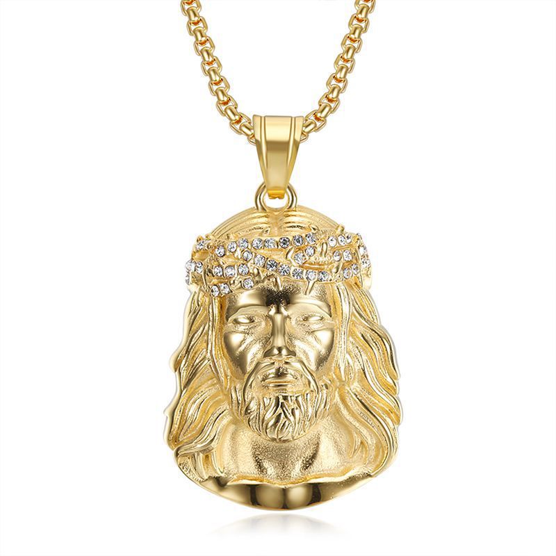 Ear Titanium Steel Vacuum Gold Plating Pendant